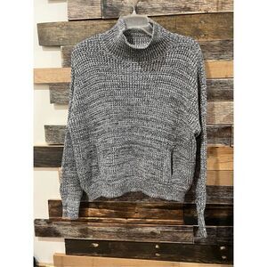 Victoria's Secret Knit Turtleneck Sweater With Pockets Sz L